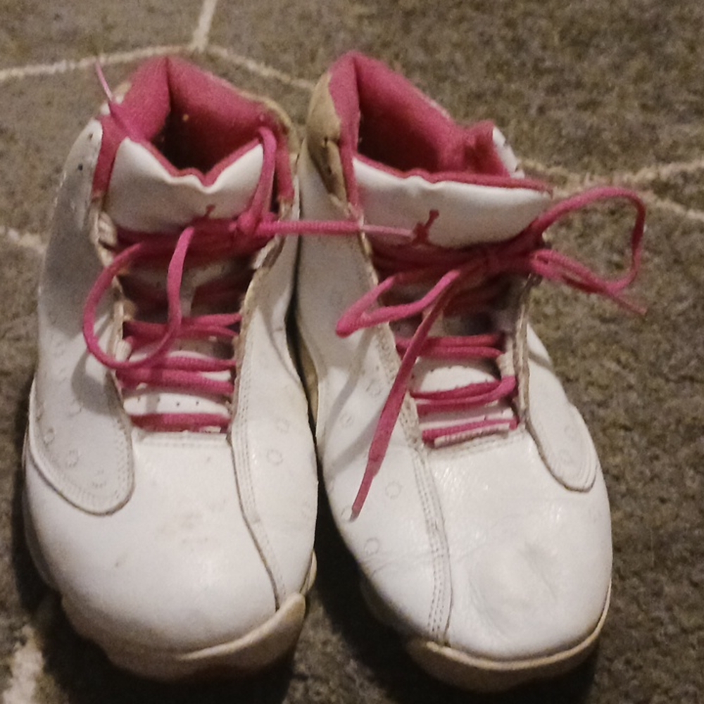 Jordan's,size 8,pink,white